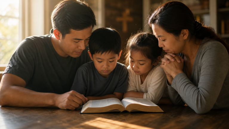 Featured image for How God Planned the Family, based on Genesis 2:18–25.