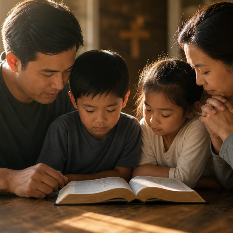Featured image for How God Planned the Family, based on Genesis 2:18–25.
